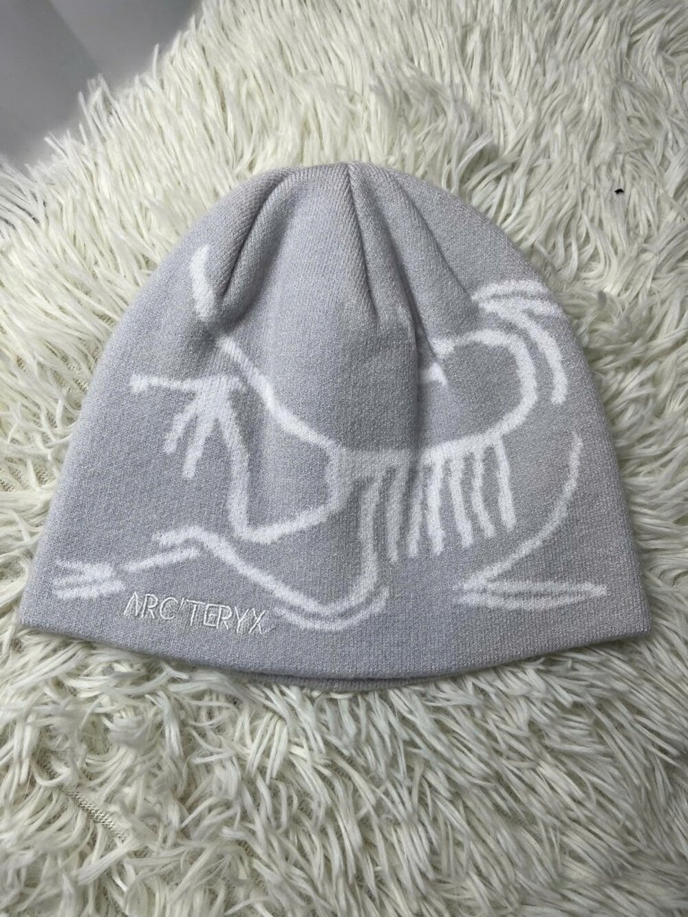 Classic Mountain Graphic Winter Beanie Soft Knit Hat Neutral Outdoor Lifestyle C
